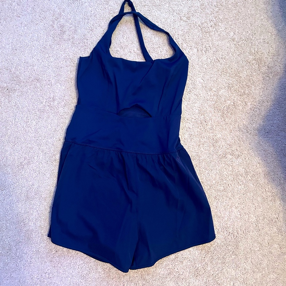 Amazon Women's Navy Blue Halter Romper